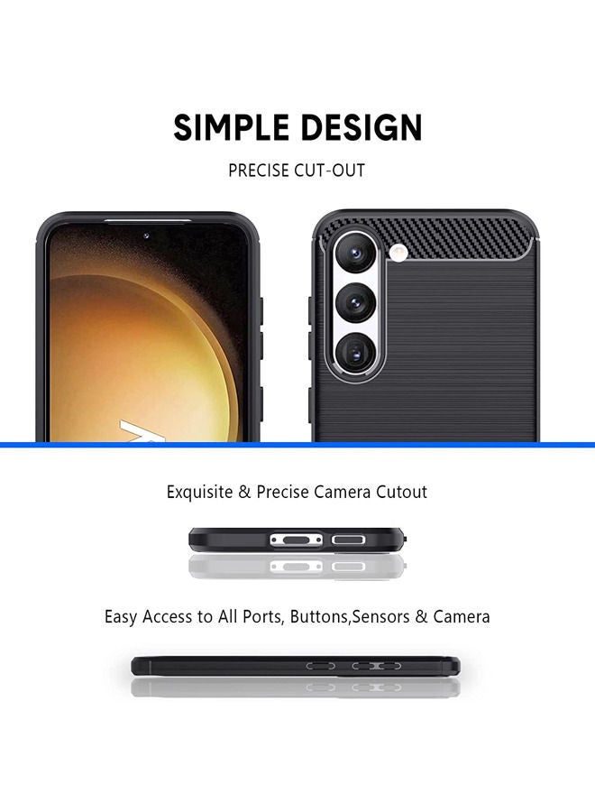 Samsung Galaxy S23 Plus Case, Shock Proof-Grade Samsung S23 Plus Case Cover, TPU Slim Anti-Scratch Protective Case for S23 Plus Black