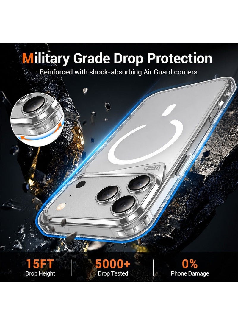 Gear4 Apple iPhone 18 Pro Max 5G 2026 Gear4 Premium Protection Series Clear Case D3O Crystalex Drop Protection Completely Transparent Ultra Hybrid MagSafe Case Cover - Clear - Image 4