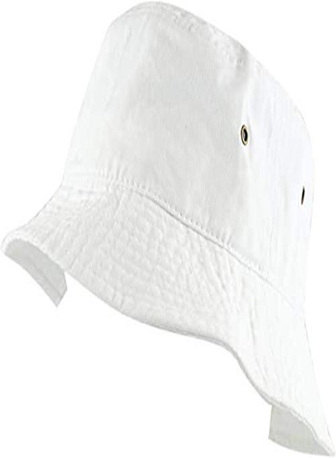 Niue Men's & Women's Cotton Bucket Fishermen Beach Bucket Cap|Hat -(White) - Image 5