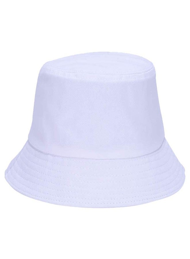Niue Men's & Women's Cotton Bucket Fishermen Beach Bucket Cap|Hat -(White) - Image 1