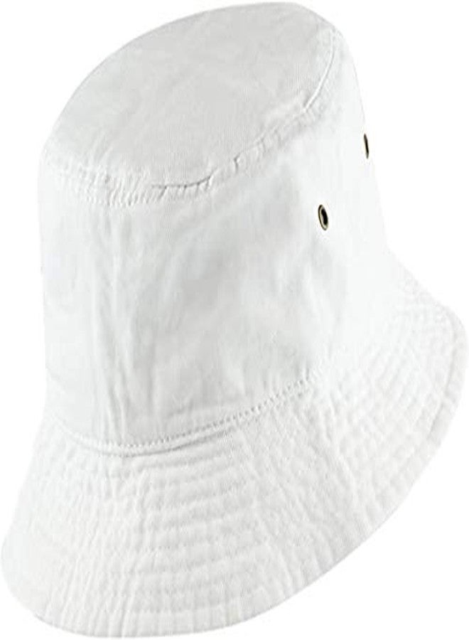 Niue Men's & Women's Cotton Bucket Fishermen Beach Bucket Cap|Hat -(White) - Image 3