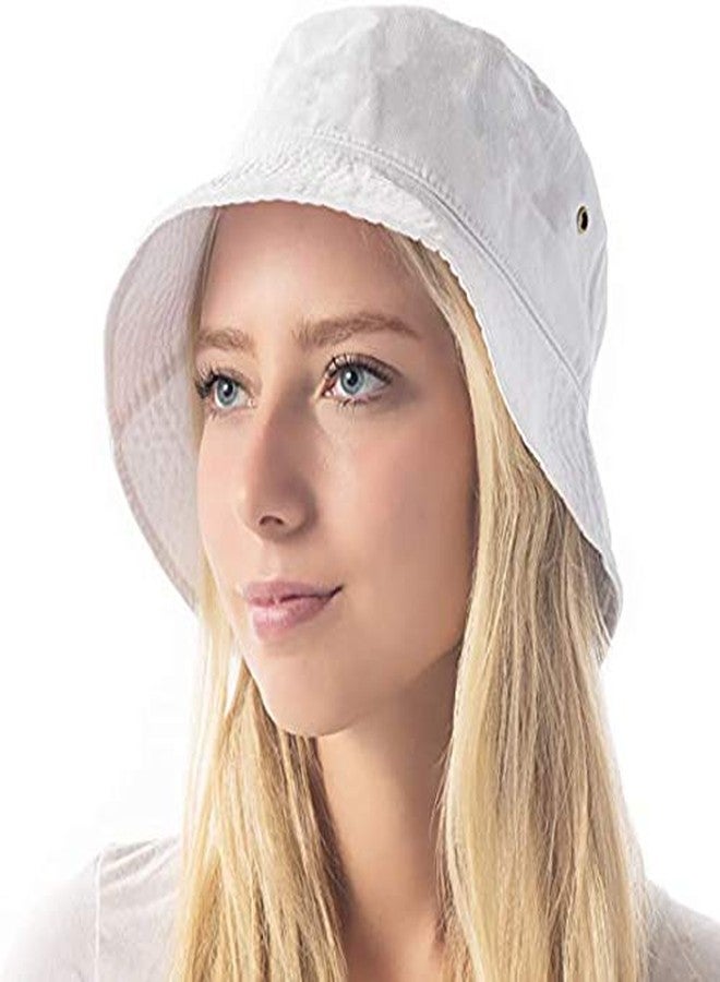 Niue Men's & Women's Cotton Bucket Fishermen Beach Bucket Cap|Hat -(White) - Image 4