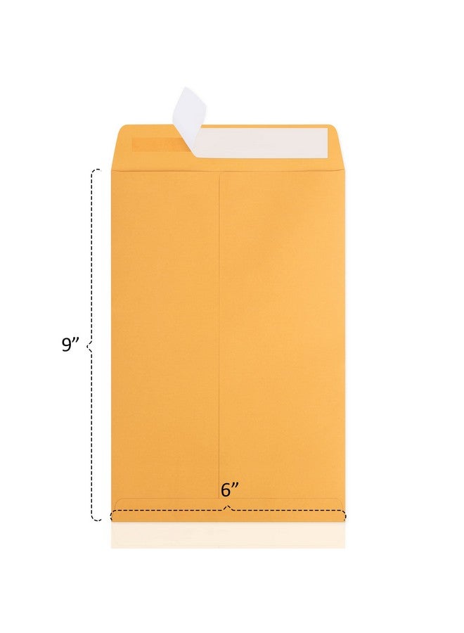 Poever 6X9 Catalog Envelopes 300 Pack Small Envelopes Brown Kraft Self Seal Security Mailing Envelopes For Documents Cards Photos Office Business - Image 2