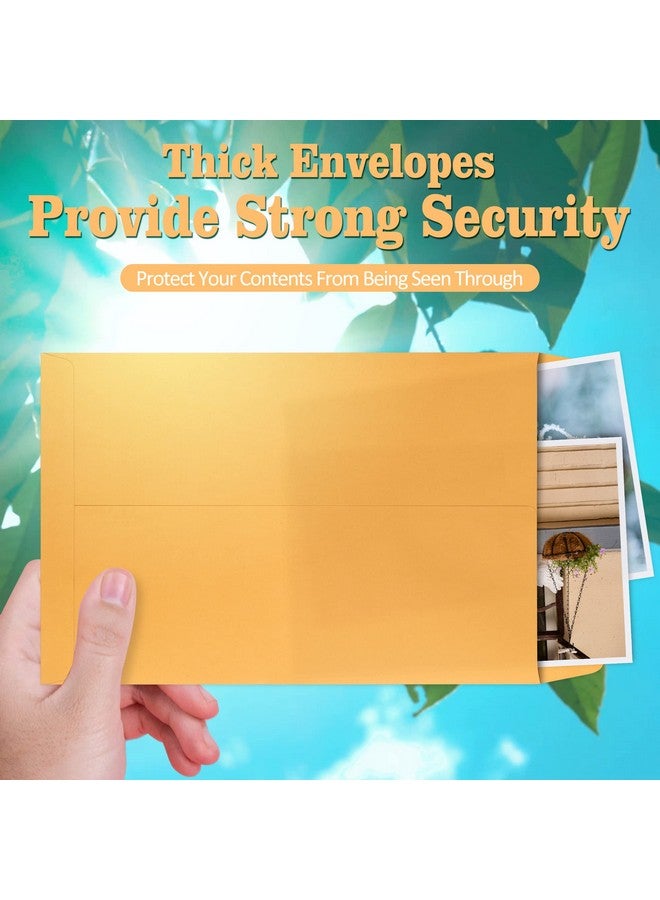 Poever 6X9 Catalog Envelopes 300 Pack Small Envelopes Brown Kraft Self Seal Security Mailing Envelopes For Documents Cards Photos Office Business - Image 5