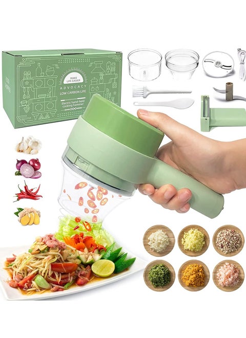 4 in 1 Handheld Electric Vegetable Cutter Set