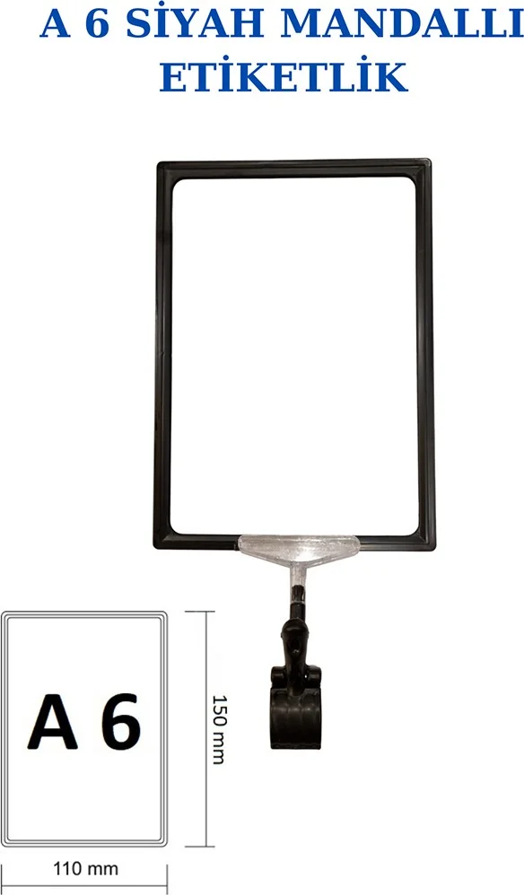İstanbul Manken Istanbul Model 3 Pieces A6 Latch Shelf Label Basket Label Framed Label Holder Donkey Hanger