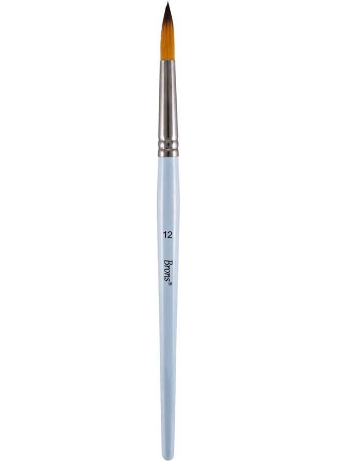 Brons Paint Brush Synthetic Clay Round Tip 12 