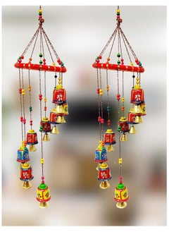 Generic JH Gallery Handcrafted Rajasthani Door & Wall Hanging Home Decor | Balcony Decor Hanging | Home Furnishing | Diwali Gift | Corporate Gift | Home Decor Items (Pack of 2, Multi-Colour)  - Image 2