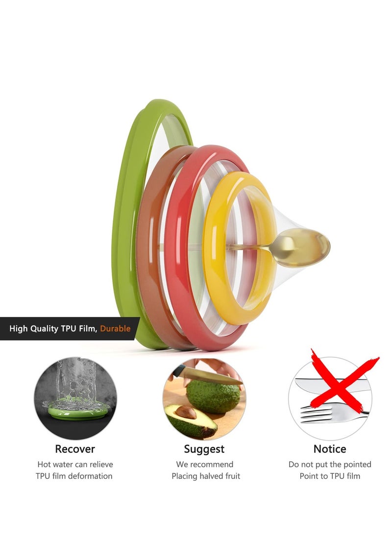 KASTWAVE 4 Pcs Reusable Saver Holder Storage Containers for Tomato Onion Lemon Keeper Refrigerator Vegetable Fruit Crisper - Image 4