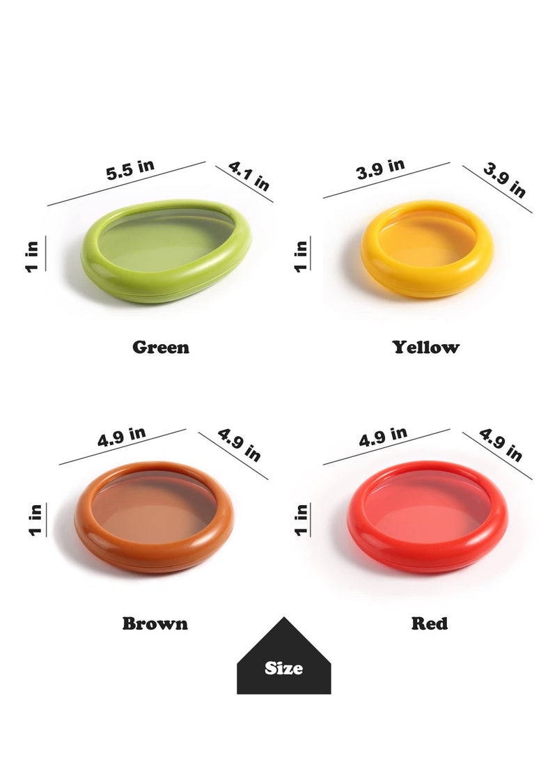 KASTWAVE 4 Pcs Reusable Saver Holder Storage Containers for Tomato Onion Lemon Keeper Refrigerator Vegetable Fruit Crisper - Image 5