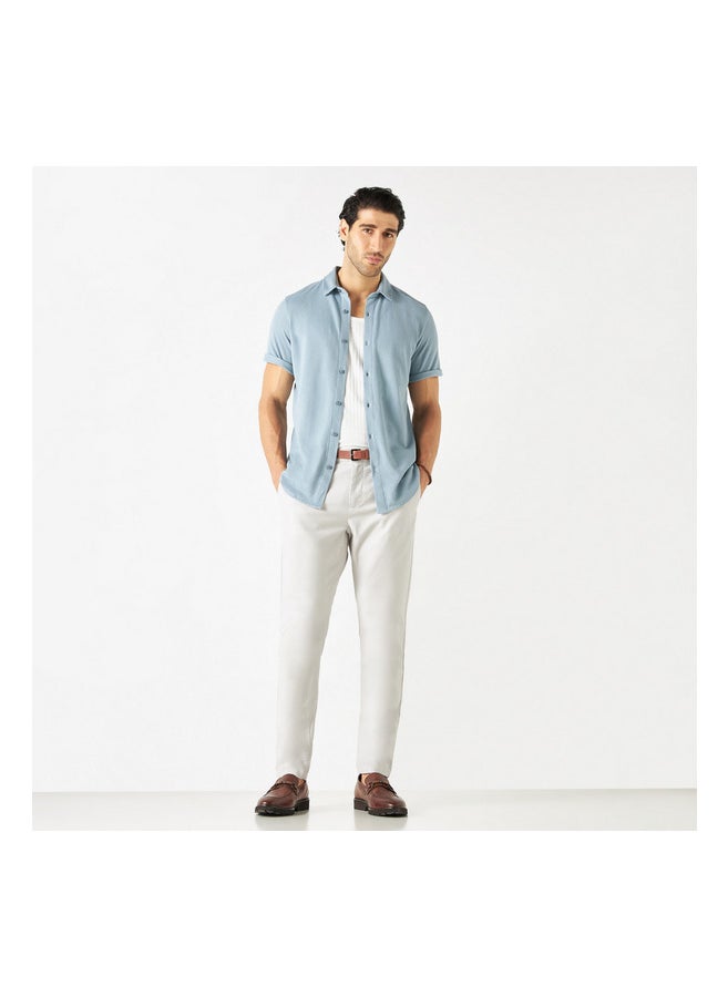 Iconic Regular Fit Textured Shirt  - Image 4