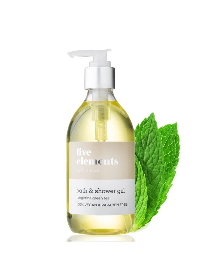 KIMIRICA Five Elements Premium Body Wash With The Goodness Of Tangerine & Green Tea | 100% Vegan & Paraben Free Shower Gel | Hydrating, Cleanse Skin,Moisturizing Body Wash 300Ml  - Image 1