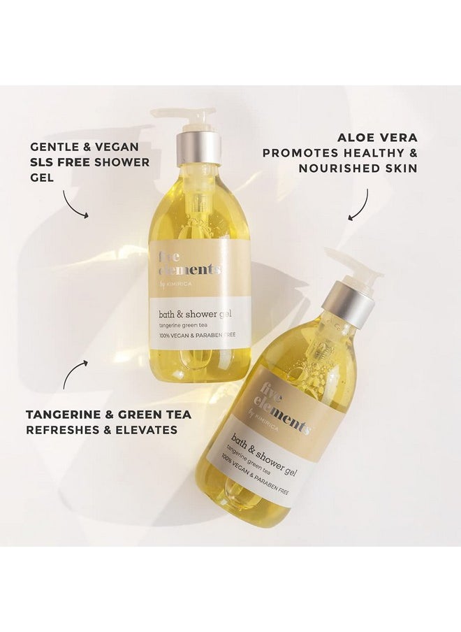 KIMIRICA Five Elements Premium Body Wash With The Goodness Of Tangerine & Green Tea | 100% Vegan & Paraben Free Shower Gel | Hydrating, Cleanse Skin,Moisturizing Body Wash 300Ml  - Image 3