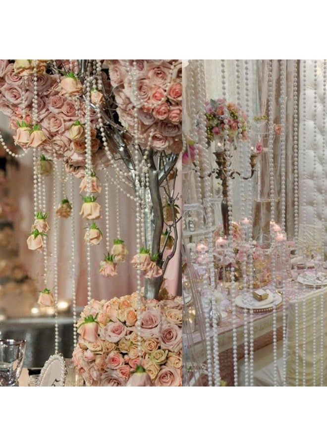 Ltvystore 82Feet/25Meter Length Roll Beige Pearl String Party Garland Wedding Centerpieces Bridal Bouquet Crafts Christmas Tree Decoration - Image 5