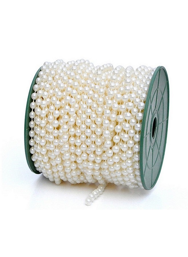Ltvystore 82Feet/25Meter Length Roll Beige Pearl String Party Garland Wedding Centerpieces Bridal Bouquet Crafts Christmas Tree Decoration - Image 2