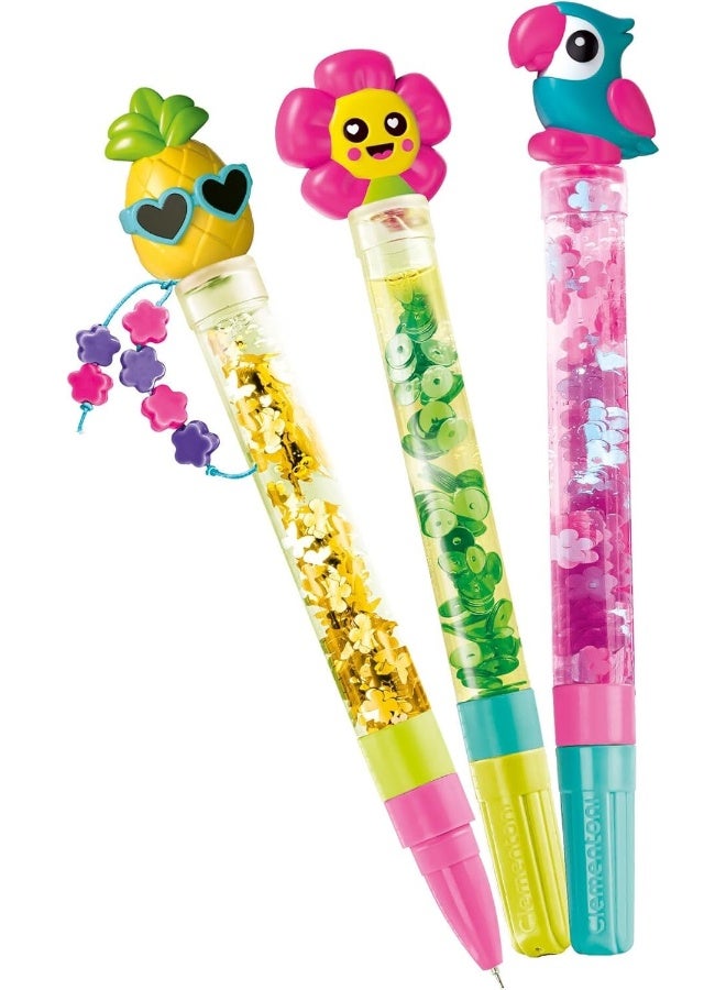 Clementoni Idea Tropical Pens | Do it Yourself | DIY Craft Kit | Educational & Learning | Creative Gift for Kids and Adults - Image 2