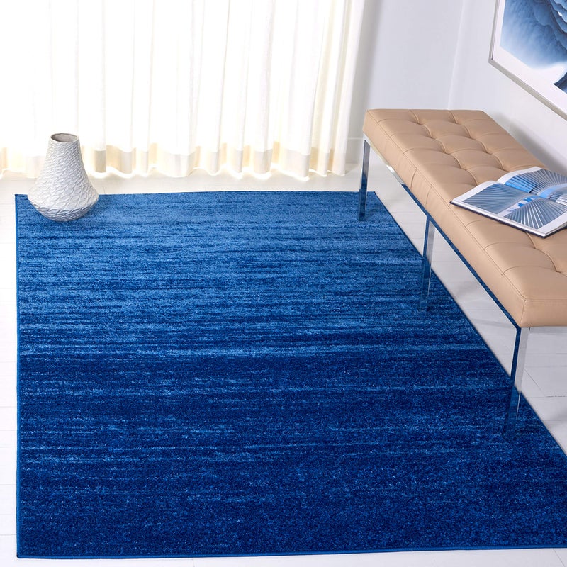 Safavieh SAFAVIEH Adirondack Collection Area Rug  51 x 76 Light Blue  Dark Blue Modern Ombre Design NonShedding  Easy Care Ideal for High Traffic Areas in Living Room Bedroom ADR113F 