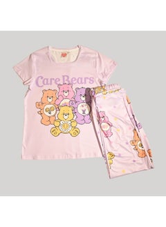 Generic CAREBEARS WOMENS SHORT SLEEVE PAJAMA SETS , SILKY POLYESTER  - Image 1