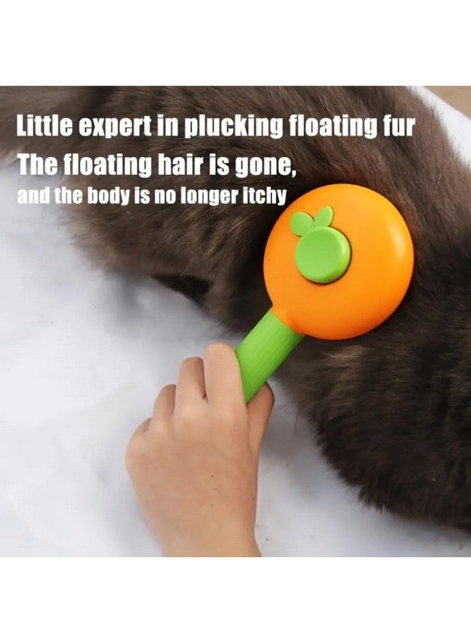 بت فرشاة القطط، فرشاة الكلاب من Baytion، فرشاة العناية بالقطط للشعر القصير والطويل والقطط الصغيرة والجراء، أمشاط تدليك ذاتية التنظيف لإزالة الطبقة السفلية السائبة والحصائر، - Image 4