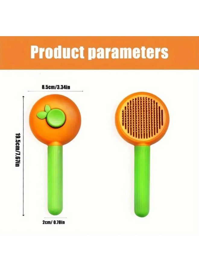 بت فرشاة القطط، فرشاة الكلاب من Baytion، فرشاة العناية بالقطط للشعر القصير والطويل والقطط الصغيرة والجراء، أمشاط تدليك ذاتية التنظيف لإزالة الطبقة السفلية السائبة والحصائر، - Image 2