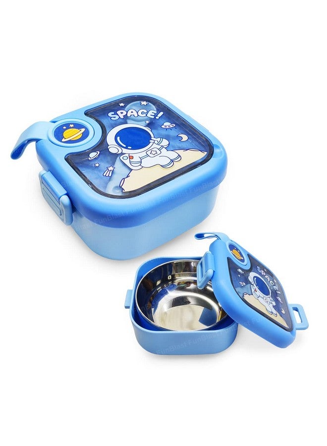 FunBlast Lunch Box For School Kids - Astronaut And Space Theme Lunch Box With Spoon, Ss304 Lunch Box, Tiffin Box For School, Air-Tight Lunch Box, Insulated Lunch Box, Lunch Box For Dry Foods - Image 1