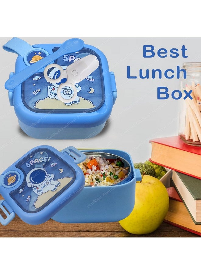 FunBlast Lunch Box For School Kids - Astronaut And Space Theme Lunch Box With Spoon, Ss304 Lunch Box, Tiffin Box For School, Air-Tight Lunch Box, Insulated Lunch Box, Lunch Box For Dry Foods - Image 3