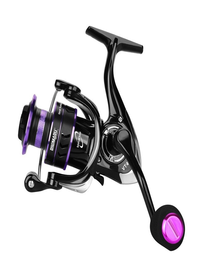Rikimaru VT Spinning Reels, Carbon Fiber 30LBs Max Drag, 9+1 Shielded BB, Saltwater Freshwater Spinning Fishing Reel, 5.1:1/6.2:1, 2000, 3000, 4000, 5000，6000, 7000 Series (VT-5000) - Image 2