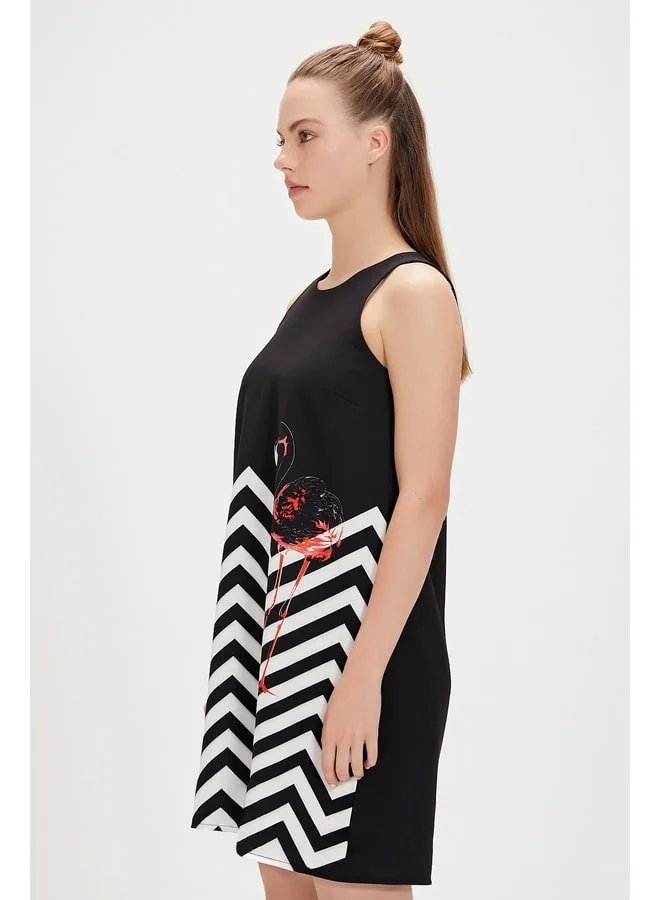 Bad Bear Misty Black Women's Printed Dress.