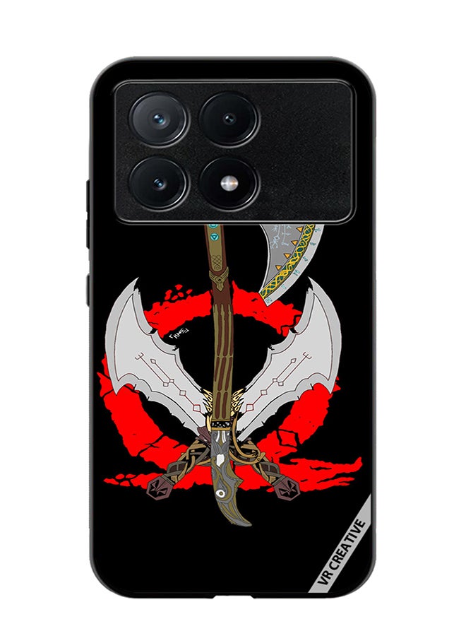VR CREATIVE Protective Case Cover For Xiaomi Poco X6 Pro God Of War Weapons Design Multicolour - Image 1