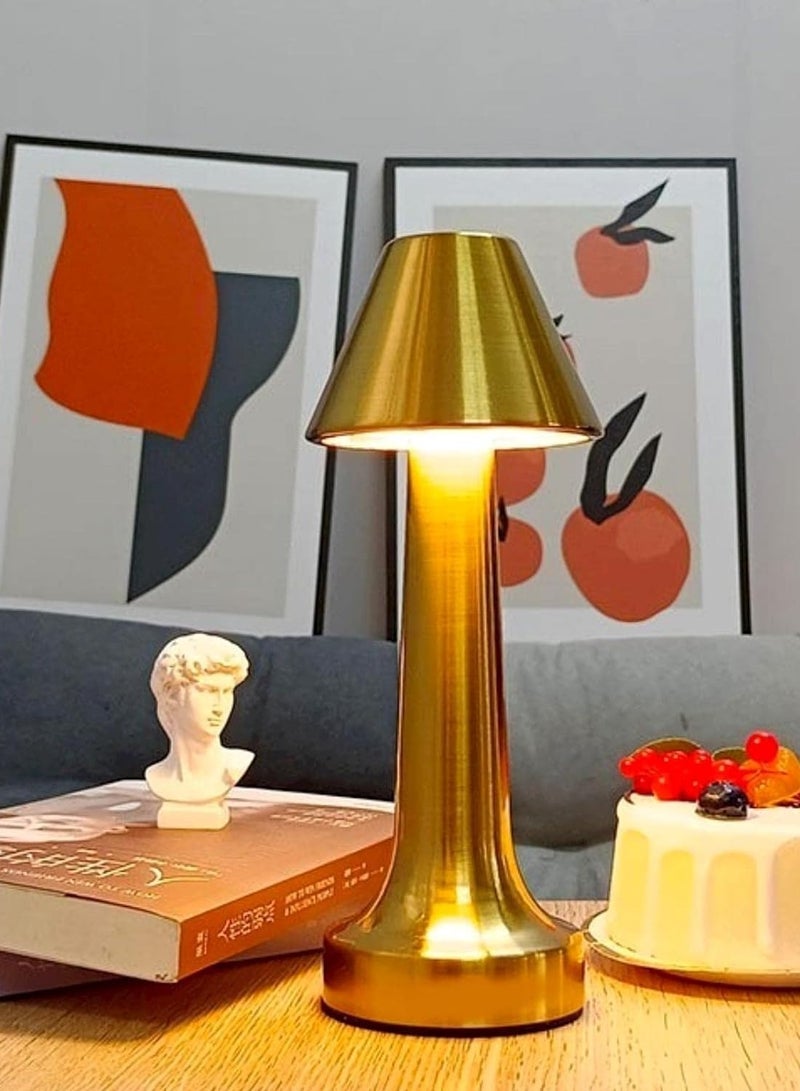 lohpbat Retro Table Lamp, Gold - Image 4