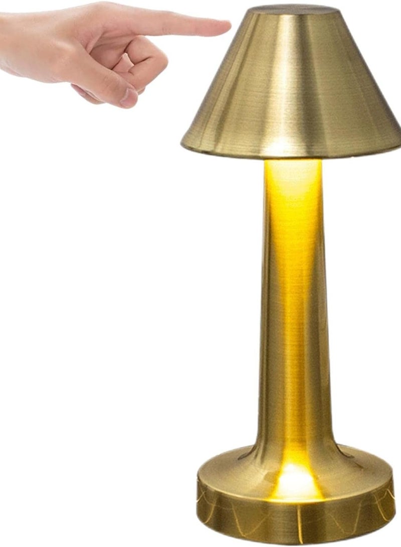 lohpbat Retro Table Lamp, Gold - Image 1