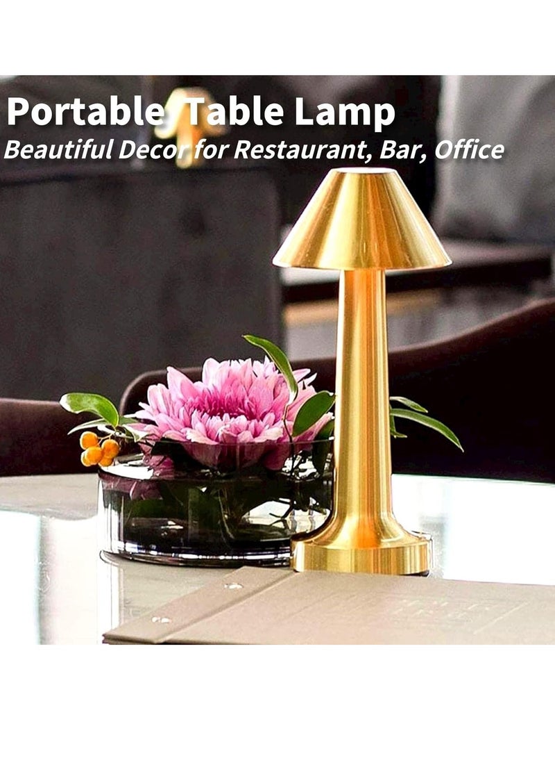 lohpbat Retro Table Lamp, Gold - Image 5