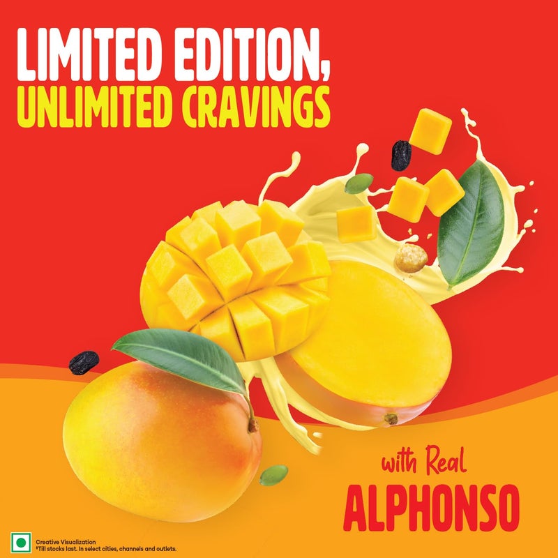 Saffola Muesli Mango Crunch, with Real Alphonso Mango 400g | Limited Edition, with crunchy Flavour Pops | Breakfast Cereal - Image 3