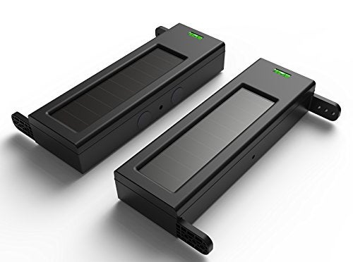 HTZSAFE Solar Wireless Outdoor Photoelectric 2 Beam Sensor Waterproof(IP66) Wireless Transmission Range Up to 1/4Mile Infrared Detection Range Up to 190 Feet - Image 2