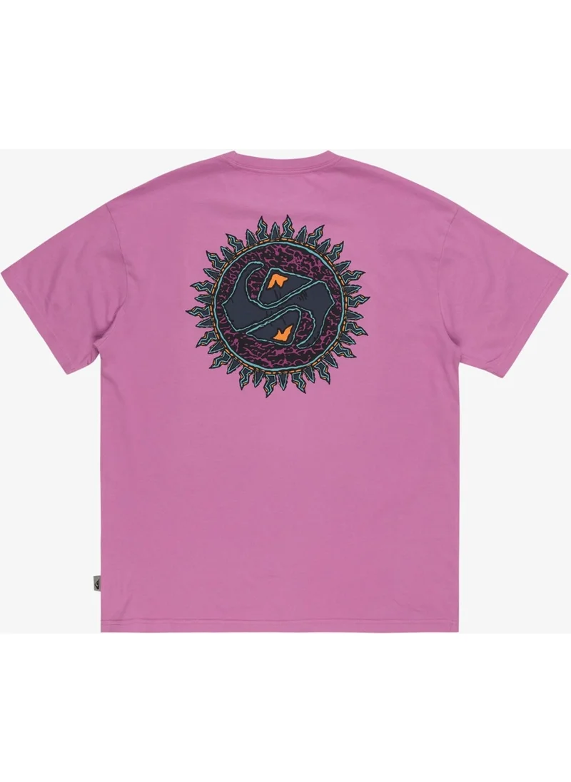 كويك سيلفر Spin Cycle Ss Men's Pink T-Shirt EQYZT07653-PMP0