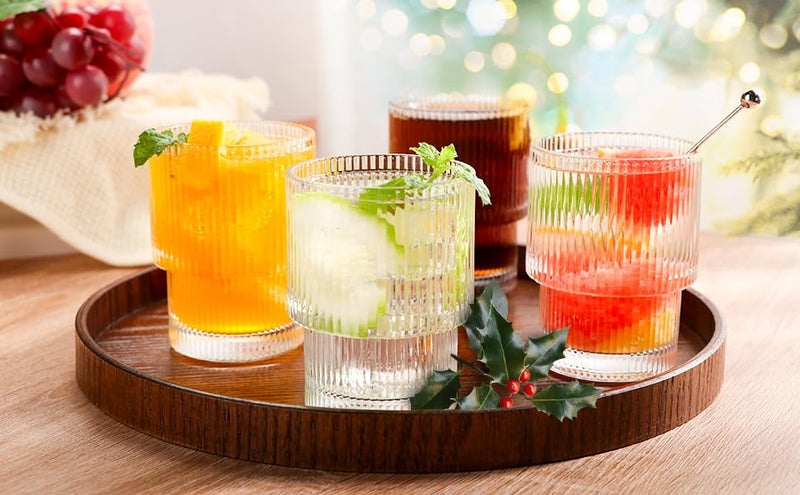 Mivana 220ml Italian Premium Juice Glasses and Transparent Water Glass Medium Size Tumbler Glasses for Drinking Water and Cocktails, Diamond Design Glass Water Glass Set of 6 (Rubi x, Set of 6) - Image 4