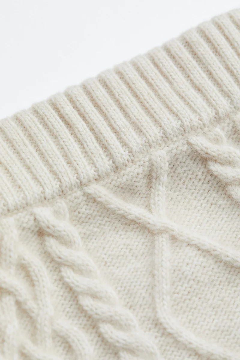 H&M H&amp;M+ Cable-knit skirt