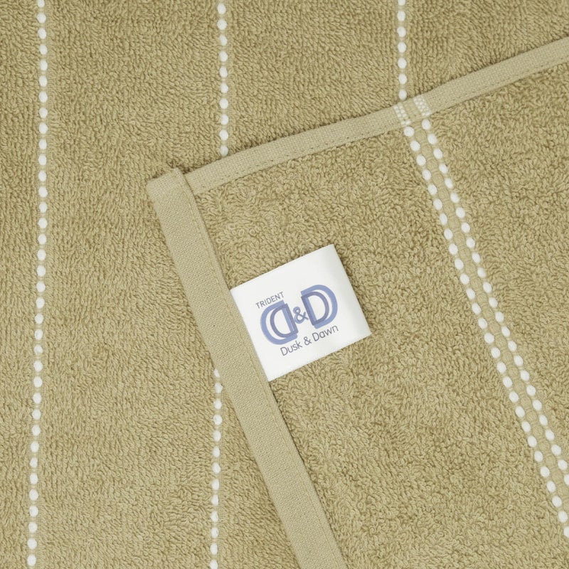 TRIDENT Cotton Bath Towel Sanitized Finish, Quick Dry, Travel Friendly Bath Towel,Size- 150x75 cm, Color - Incense Wood - Image 3