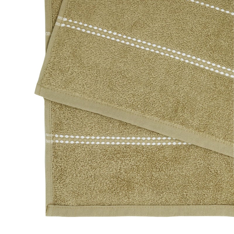 TRIDENT Cotton Bath Towel Sanitized Finish, Quick Dry, Travel Friendly Bath Towel,Size- 150x75 cm, Color - Incense Wood - Image 1