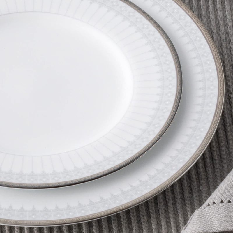 Noritake Colonade Silver Colonnade 5Piece Place Dinnerware Setting in White - Image 4