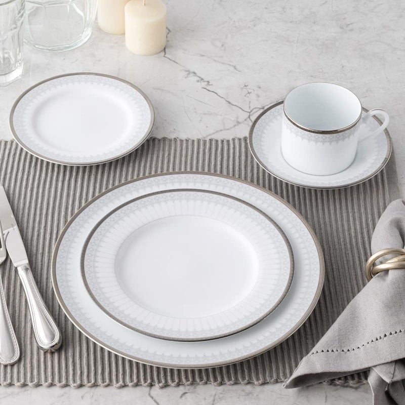 Noritake Colonade Silver Colonnade 5Piece Place Dinnerware Setting in White - Image 5