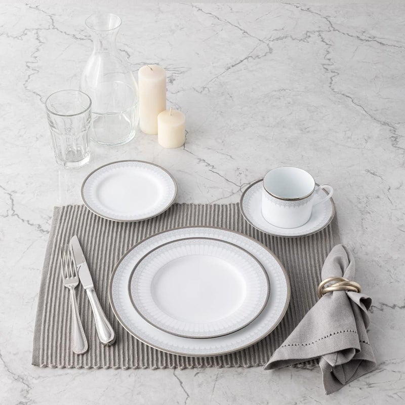 Noritake Colonade Silver Colonnade 5Piece Place Dinnerware Setting in White - Image 3