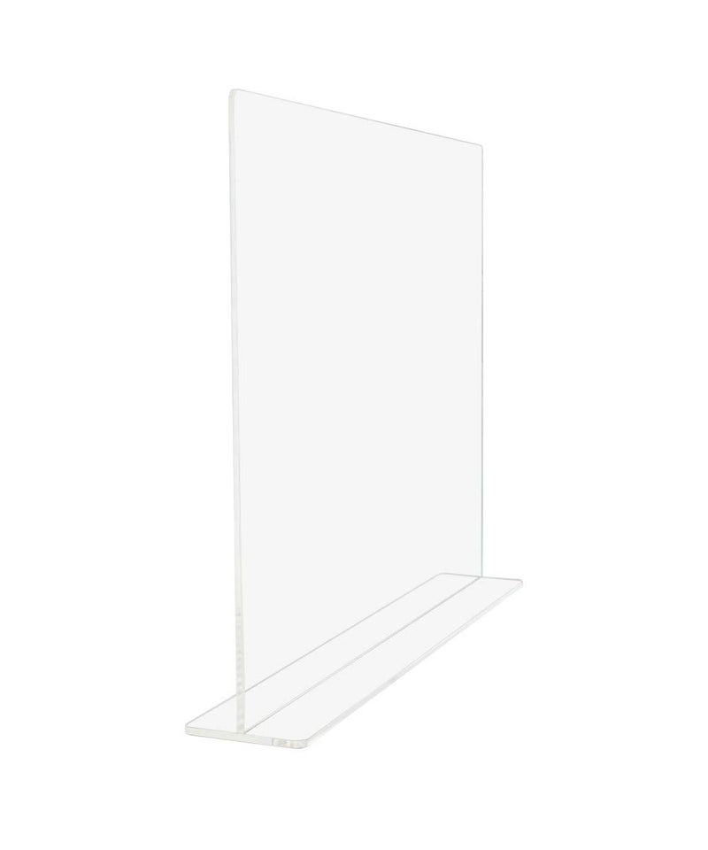 SOURCEONEORG Premium Clear Acrylic Splash Guard Counter Top Protector Flat Top