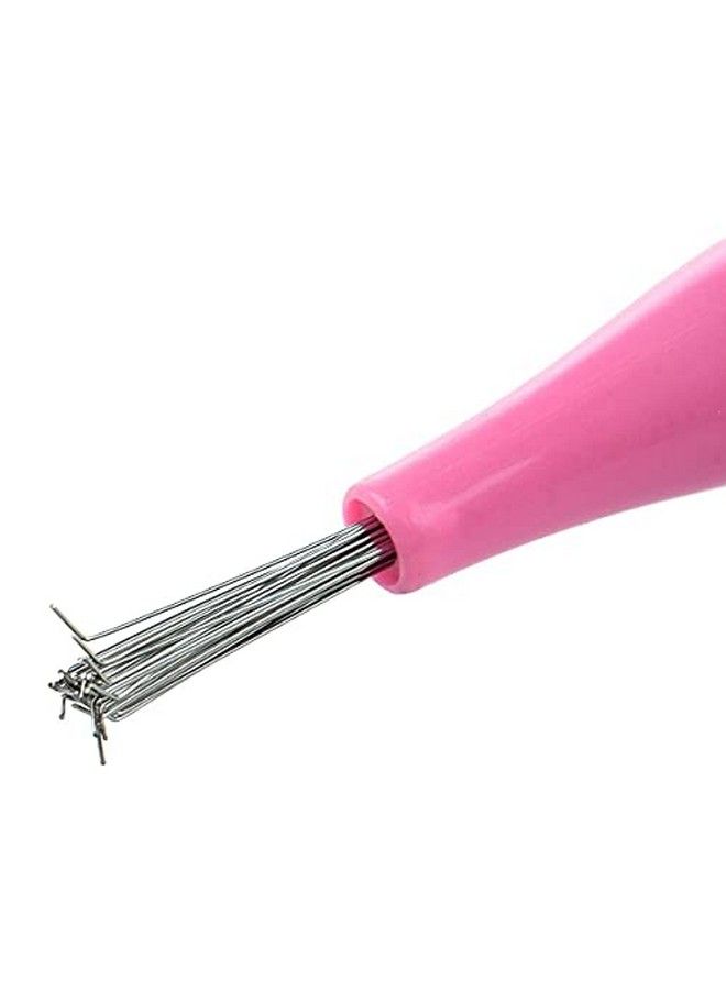 Alexvyan Pink Hair Brush Rake Hairbrush Cleaner Of Metal Wire Comb Cleaner Tool Brush Rake Cleaner With Handle For Home And Salon (Pack Of 2) - Image 5