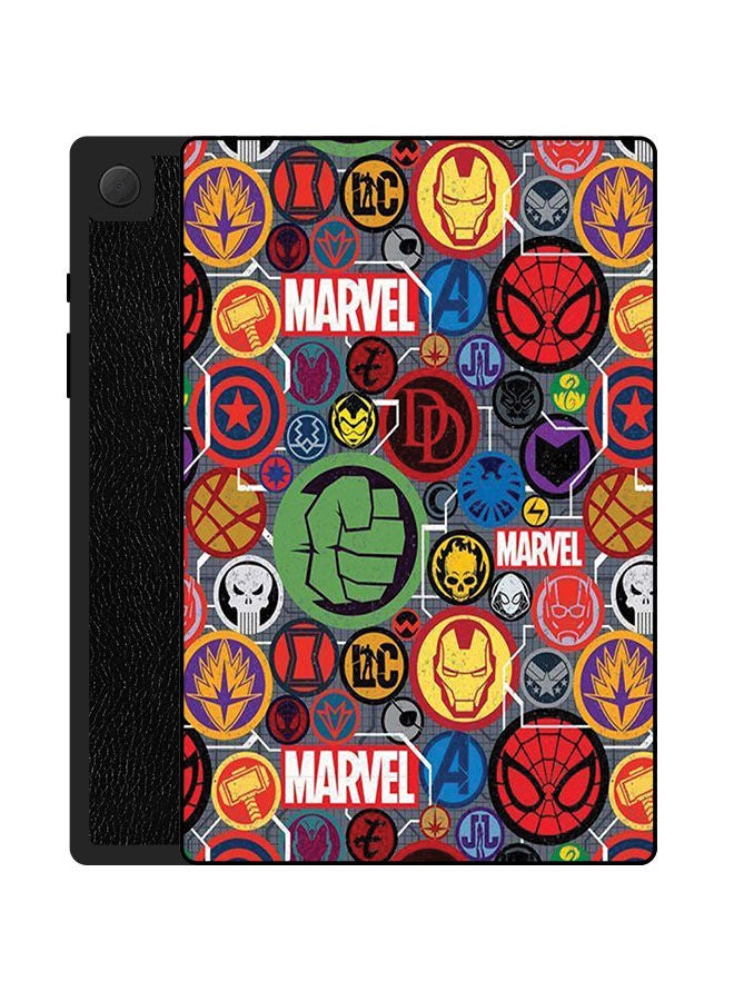 Theodor Protective Flip Case Cover For Samsung Galaxy Tab A8 10.5 2021 Marvel Stamps - Image 1