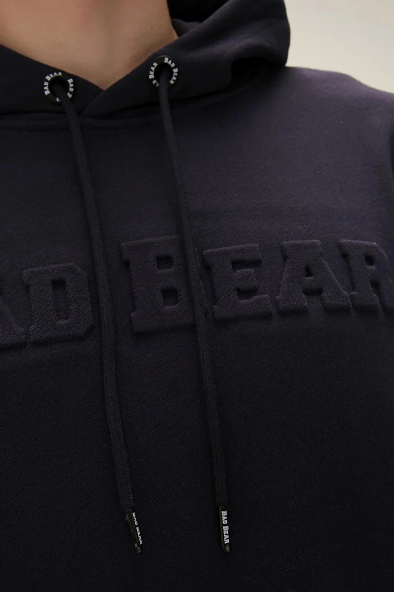Bad Bear Pucker Bear Hoodie Black Men's Sweatshirt 22.02.12.014-C01