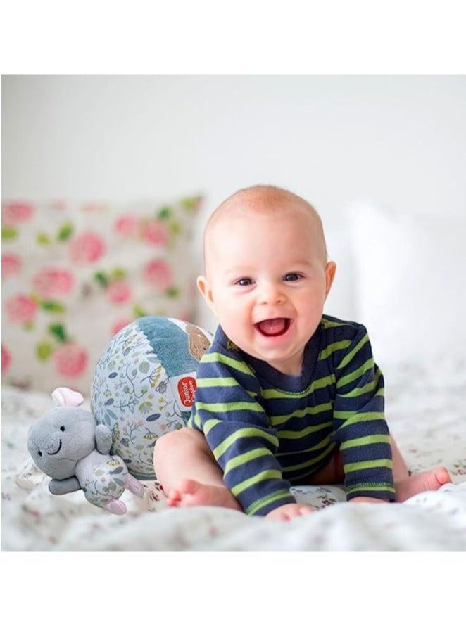 Junior Kingdom Soft Plush Baby Ball with Rattle (14cm) - Textured Sensory Developmental Toy for Infants, Newborns, and Toddlers - Perfect for Hand-Eye Coordination & Playtime  - Image 3