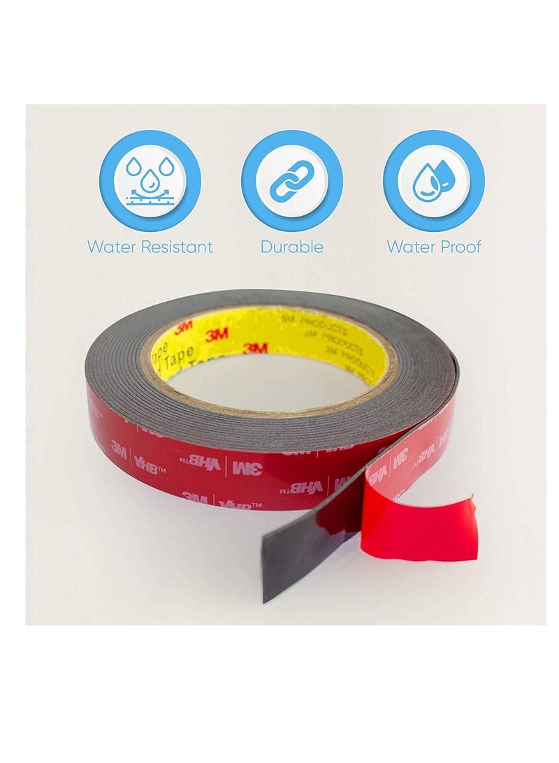 Generic Double Sided Tape, HPP Heavy Duty Mounting Tape Converted, Super Strong Foam Tape for Outdoor and Indoor Home Office Automotive Decorations and LED Strip Lights - Image 5