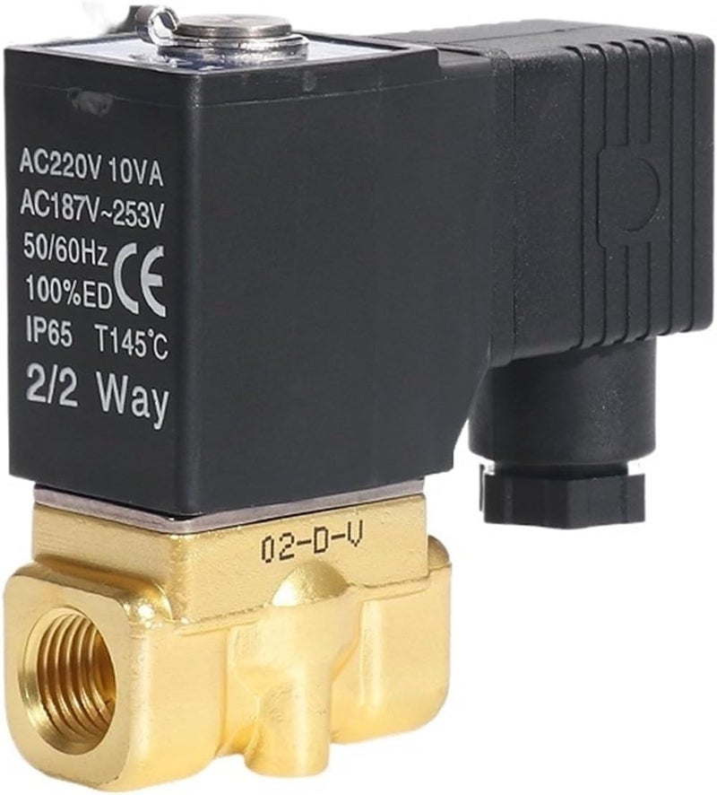 2W030-08 Fluid Control Valve 2/2 Way Direct Acting Normally Closed Valve 1/4''(2W03008A) - Image 1