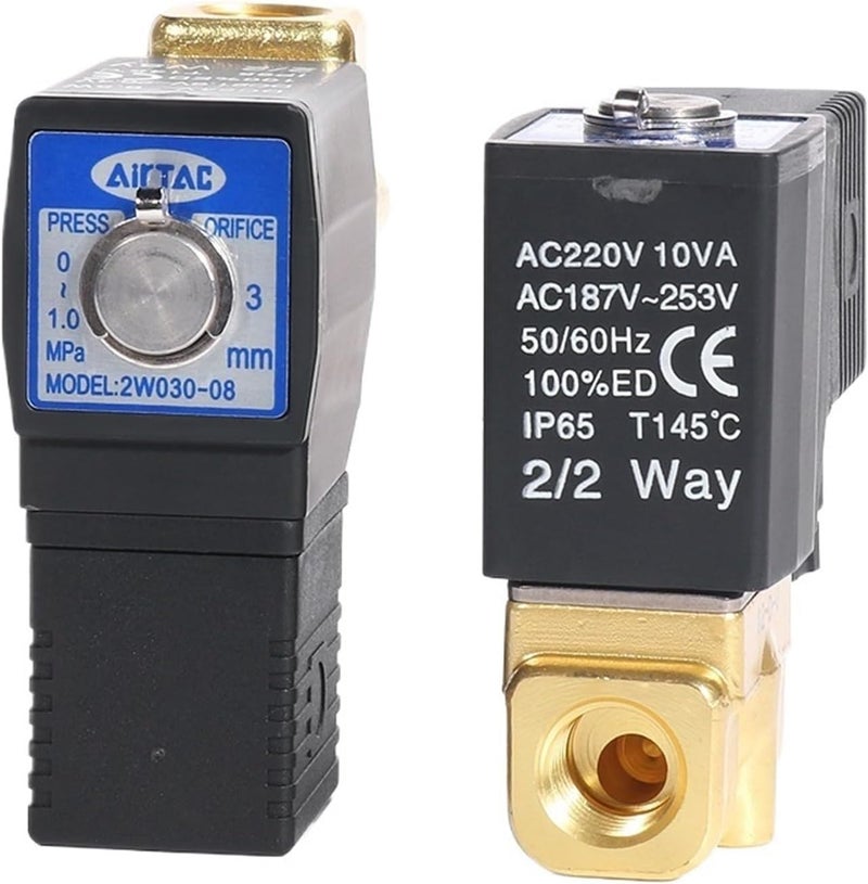2W030-08 Fluid Control Valve 2/2 Way Direct Acting Normally Closed Valve 1/4''(2W03008A) - Image 3